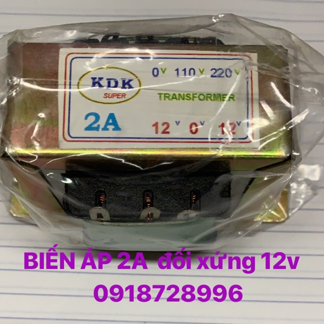 biến áp 2A đối xứng 12V