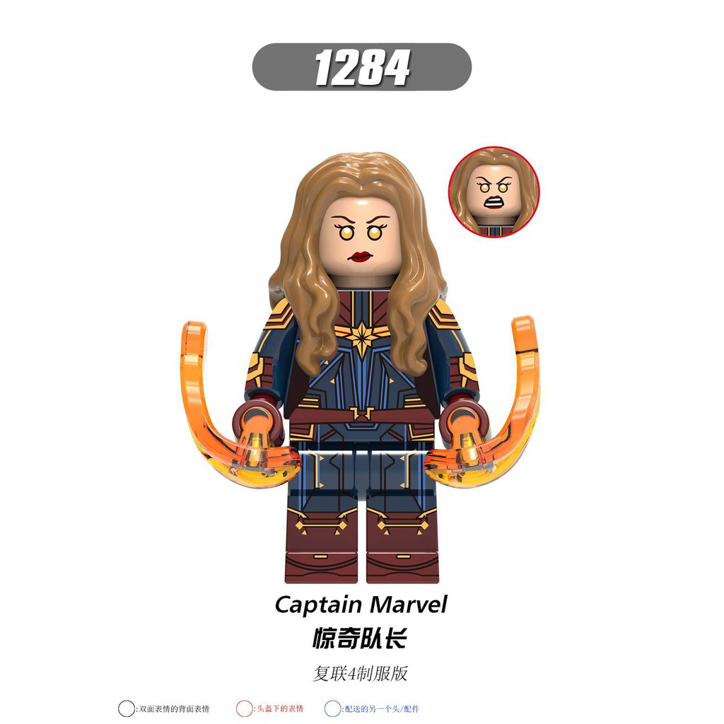 Minifigures Các Nhân Vật Siêu Anh Hùng Thor Iron Man Captian Endgame - Lắp Ráp Mini X0260 X1277 X1278 X1279