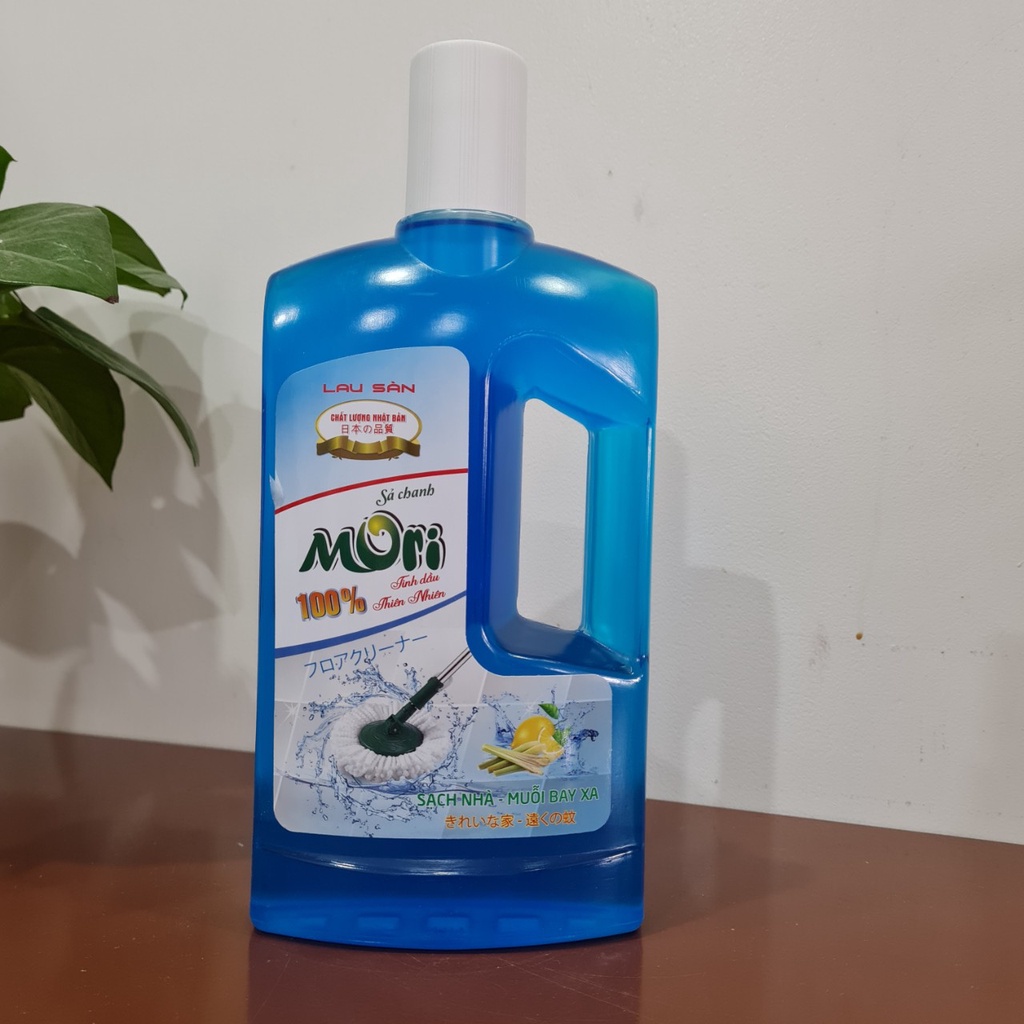 Combo 4 chai nước lau sàn MORI, chai 1L