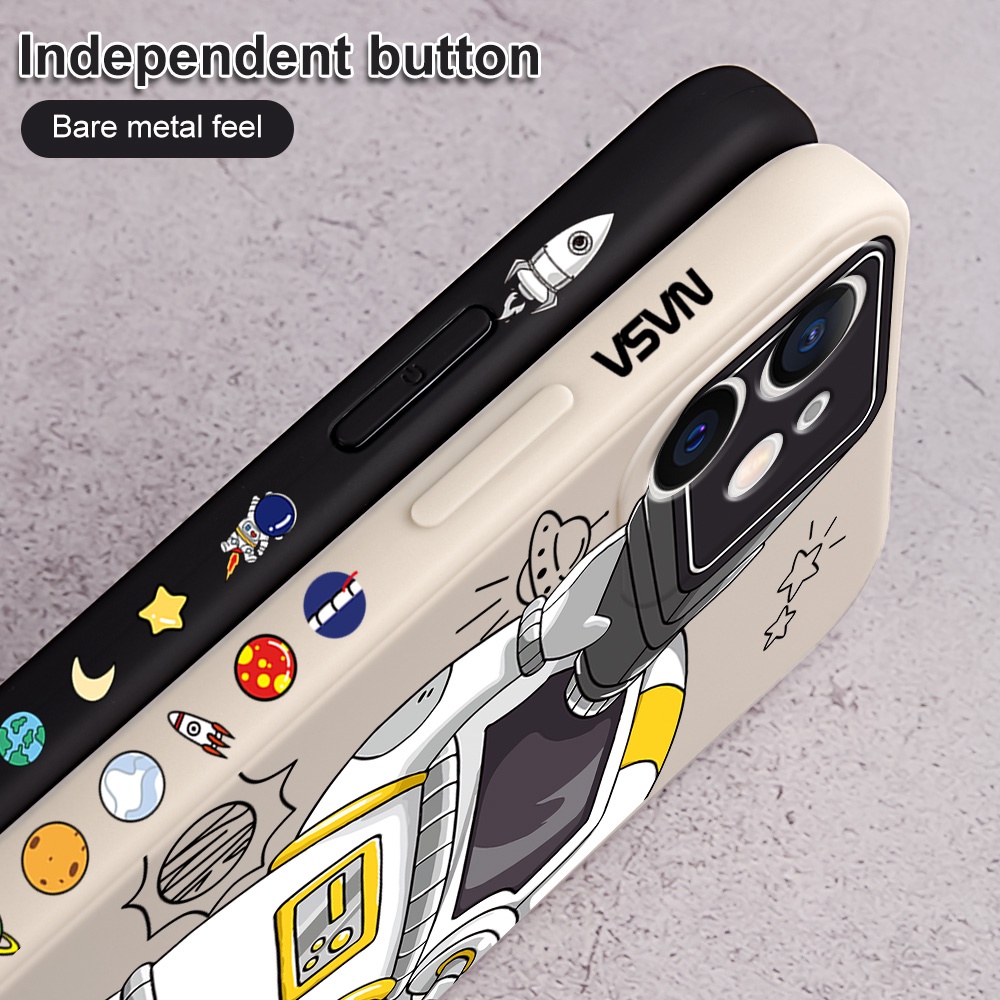 Ốp điện thoại dẻo in hình phi hành gia NASA Cho Compatible for iPhone 7 8 Plus 13 11 12 Pro Max XS MAX X iPhone 6S 6 Plus SE 2020