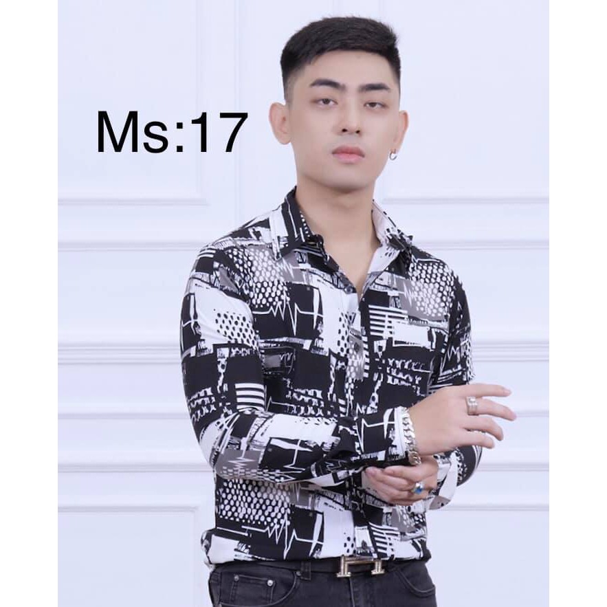 [FREESHIP] Áo sơ mi họa tiết dài tay nam, nữ chất lụa cực HOT (MS17) | BigBuy360 - bigbuy360.vn