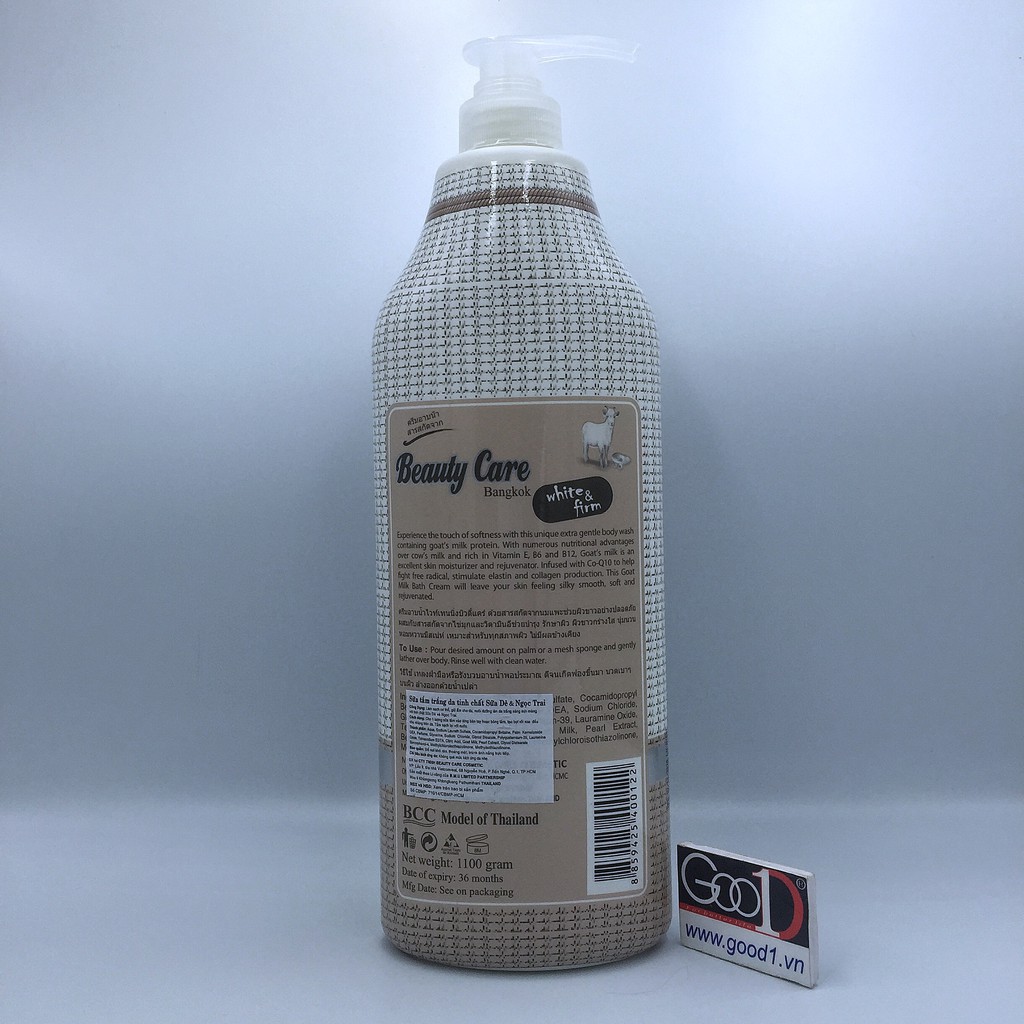 Sữa tắm Sữa Dê &amp; Ngọc Trai Beauty Care Thái Lan  (600ml / 1100ml)