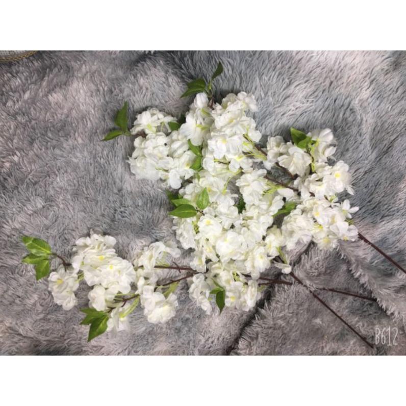 Cành Hoa Anh Đào lụa (giả) dài 105cm hàng dày đẹp, sẵn kho ạ (Ảnh thật)