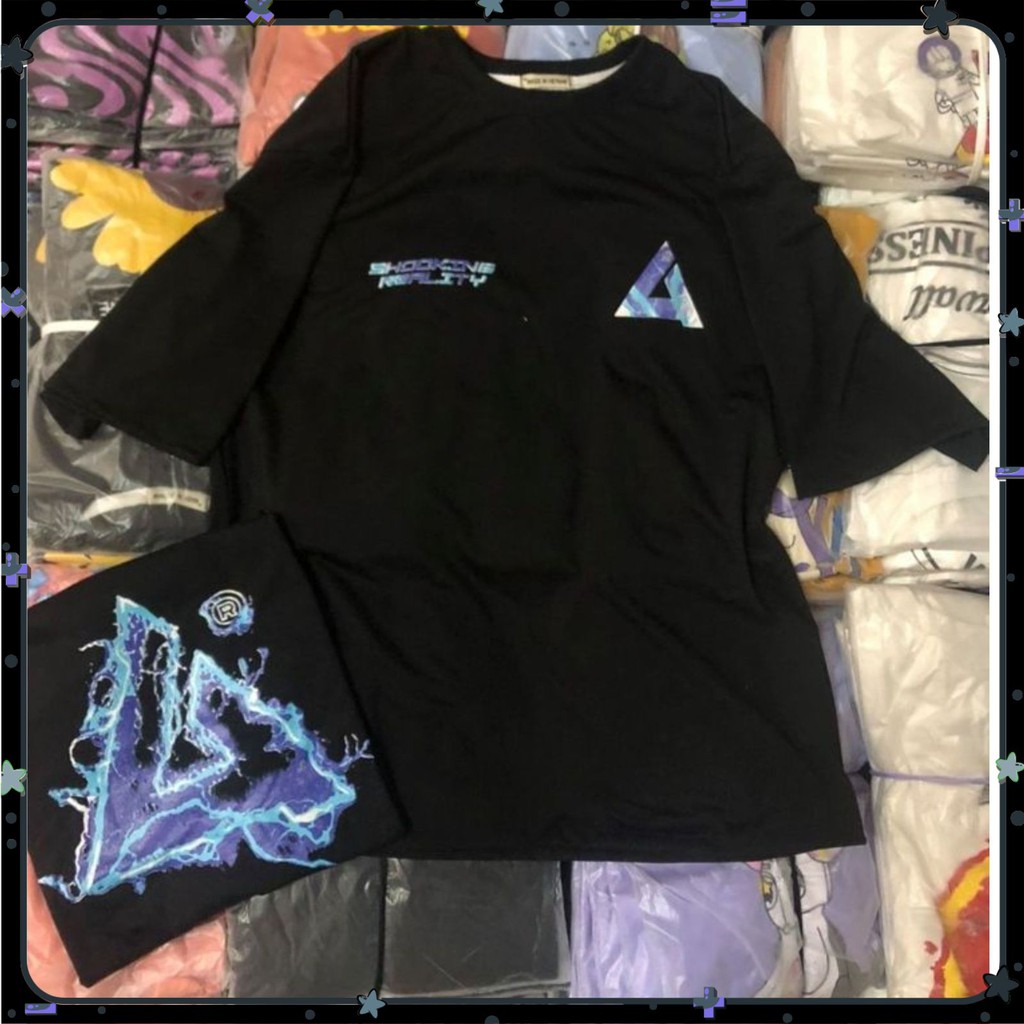 ÁO THUN TSHIRT NAM NỮ FREESIZE 1 CỠ FORM DÁNG RỘNG DƯỚI 65KG MẶC VỪA (UNISEX TAM GIÁC SÉT) | BigBuy360 - bigbuy360.vn