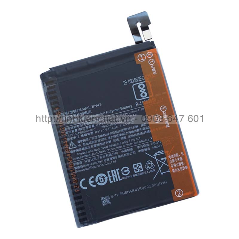 Pin Xiaomi Redmi Note 6 Pro BN48 4000mAh Zin - Hàng nhập Khẩu