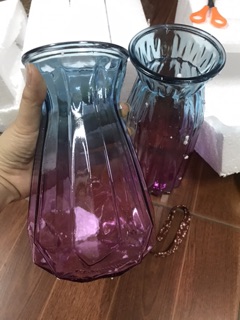Sẵn hàng - Bình thuỷ tinh ombre set 4 chiếc