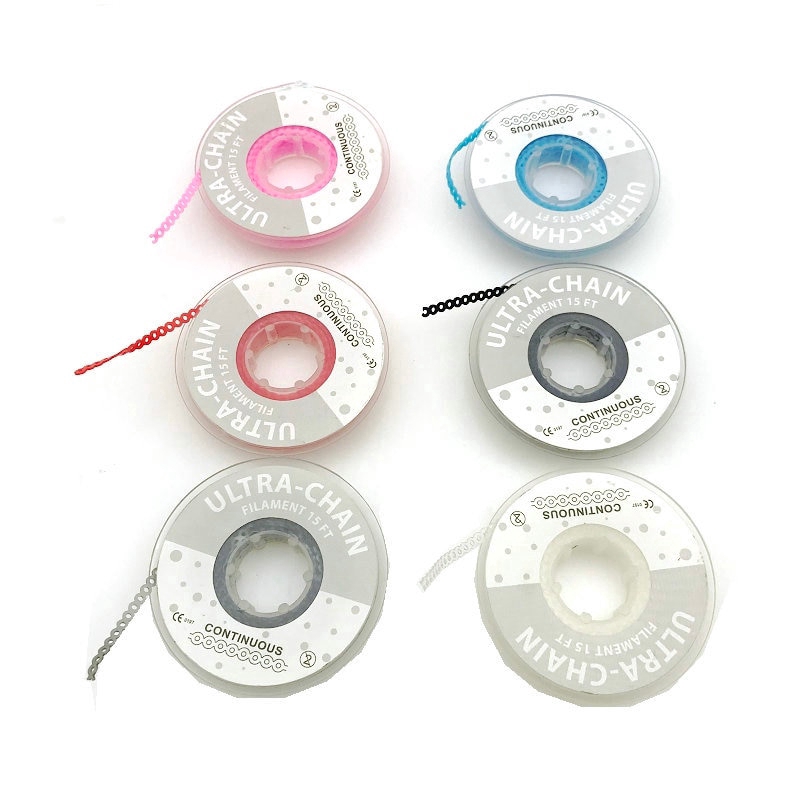 Dây chỉnh nha dạng chuỗi xích co giãn 6 màu 15ft