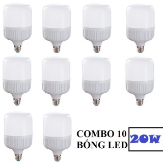 Bộ 10 Bóng đèn Led 20W siêu sáng- siêu bền.