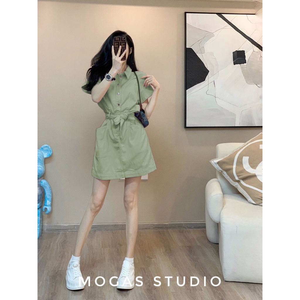 ĐẦM COTTON KAKI SENA