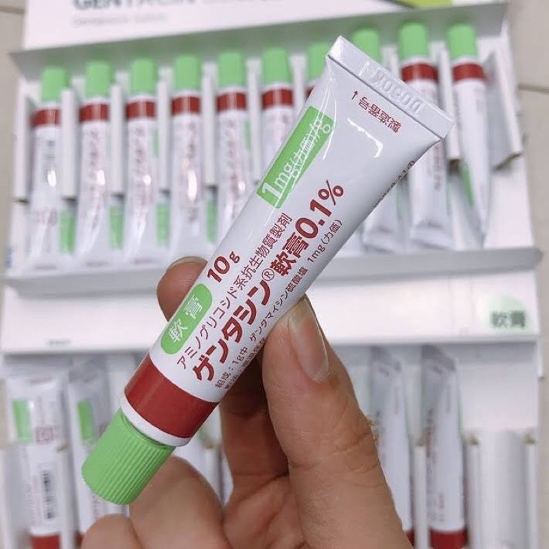 Kem Hỗ Trợ Cải Thiện Sẹo Gentacin 10g Của Nhật Bản (hộp 10 tubes)
