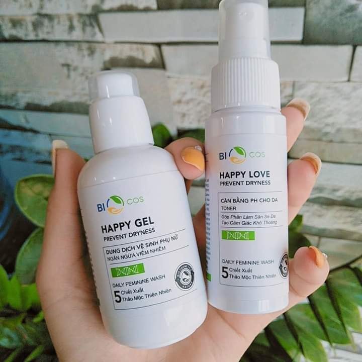 Combo  Dung dịch vệ sinh phụ nữ mother care happy gel Biocos