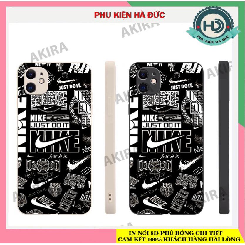 Sỉ ốp lưng iphone nike nền đen vuông cạnh bảo vệ camera giá rẻ xưởng ốp akira