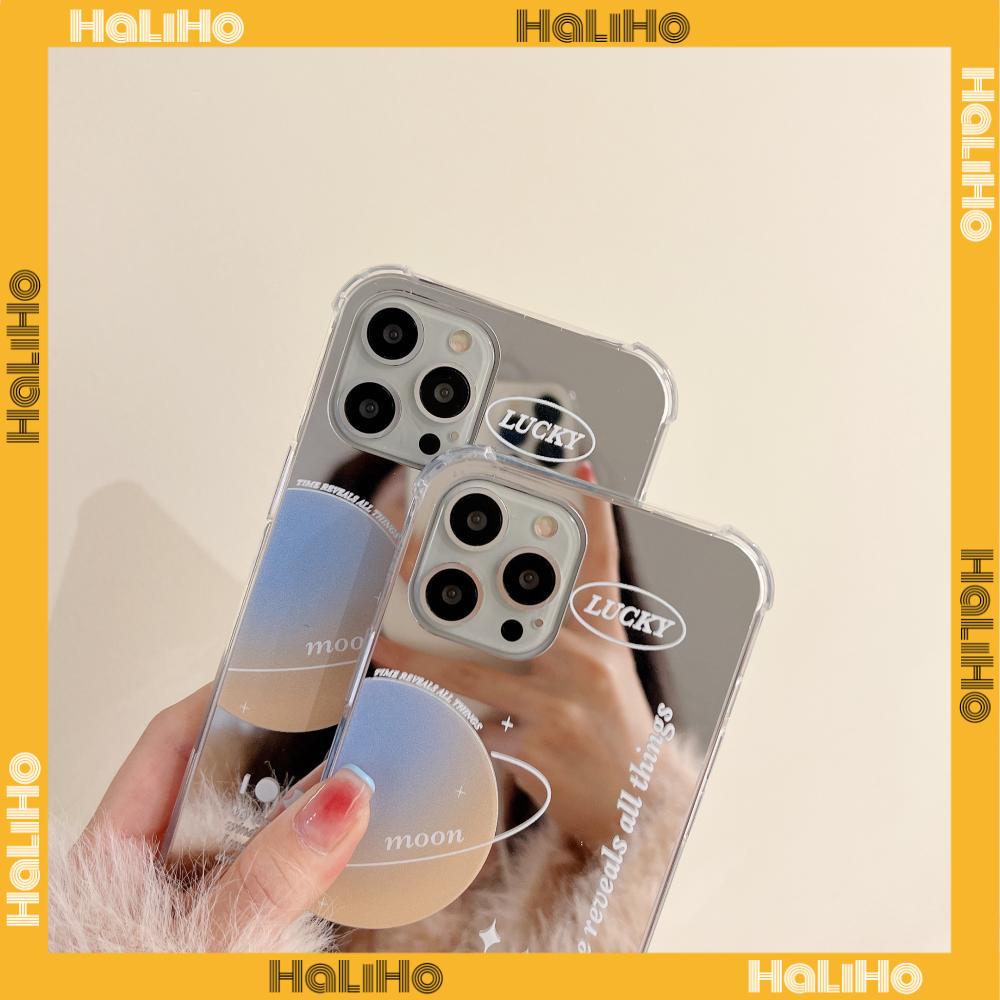 Ốp điện thoại Acrylic tráng gương chống sốc bảo vệ camera thích hợp cho iPhone 11 13 Pro Max 12 Pro Max 7 Plus xr