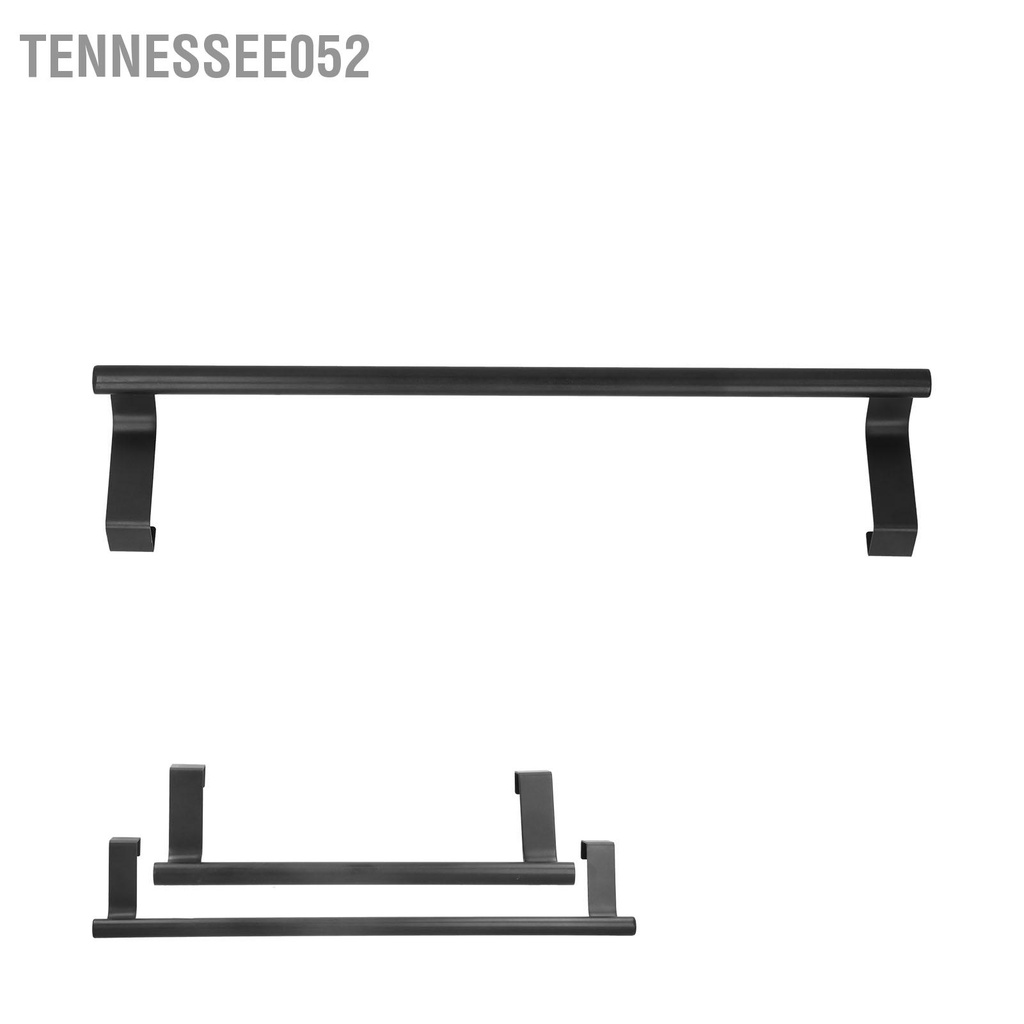 Set 2 Giá Treo Khăn Gắn Cửa Tủ Màu Đen Không Cần Khoan Lỗ Tiện Dụng Cho Gia Đình / Khách