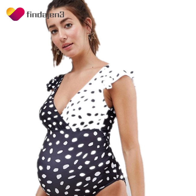 Bikini Họa Tiết Chấm Bi Cho Mẹ Bầu