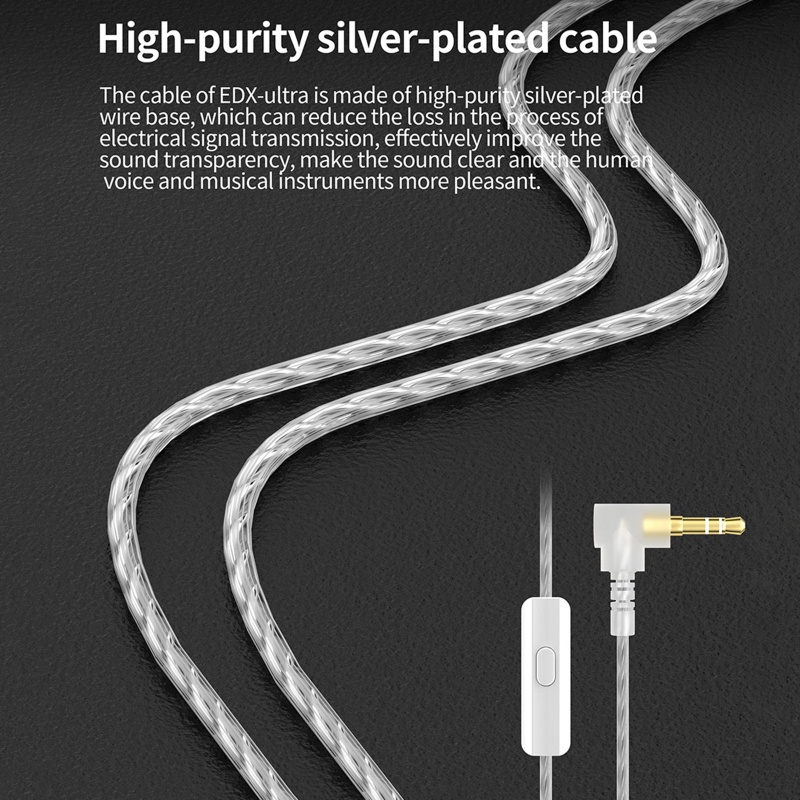 Tai Nghe zzz Tai Nghe Nhét Tai KZ-EDA Thiết Kế Cuộn Dây Chuyển Động Kép Dùng Khi Tập Gym