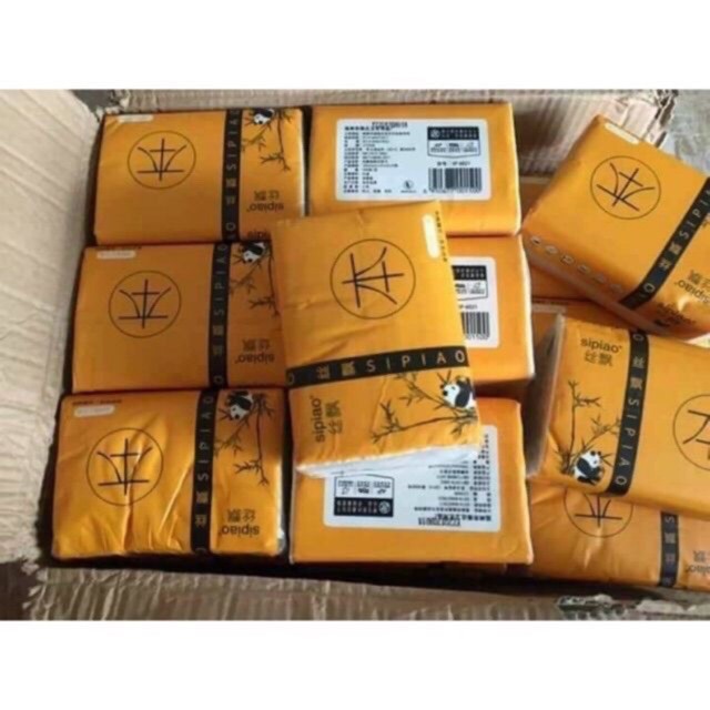 Combo 6 gói giấy ăn gấu trúc Sipiao chính hiệu