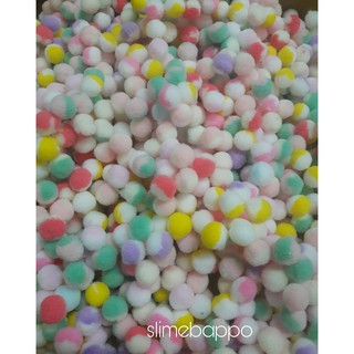 Pom pom pastel 1 cm, 2 màu