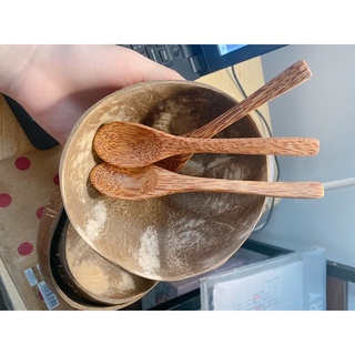 Bộ gáo dừa + muỗng trộn