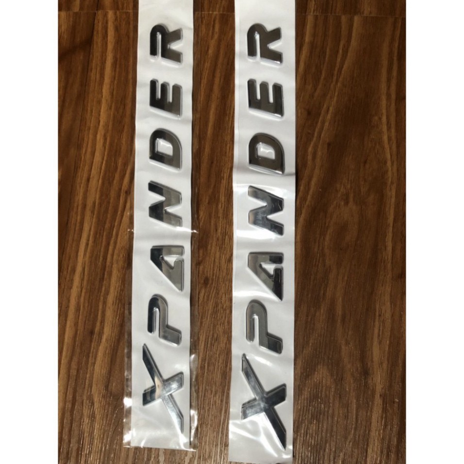 Bộ tem dán chữ nổi Xpander mạ crom cao cấp
