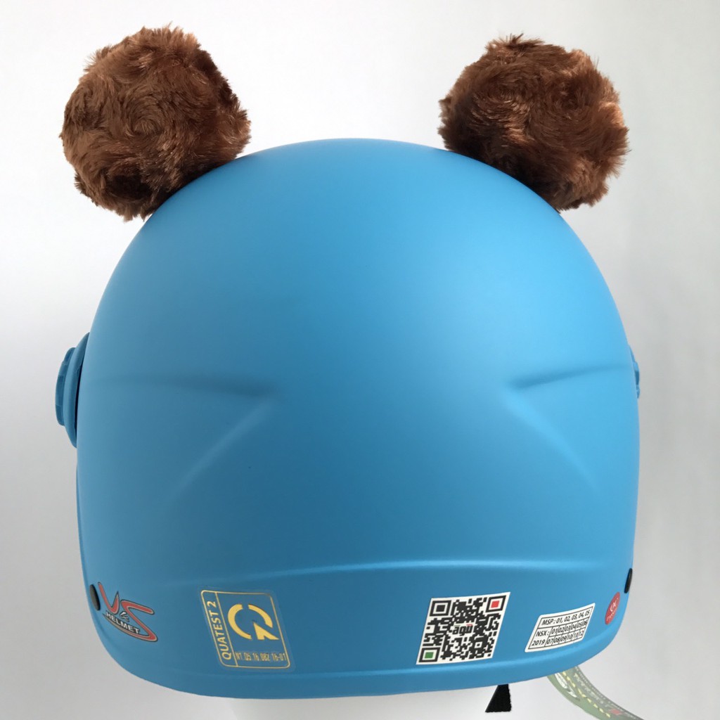 Mũ bảo hiểm trẻ em đẹp VS103KS -  Gấu xanh dương