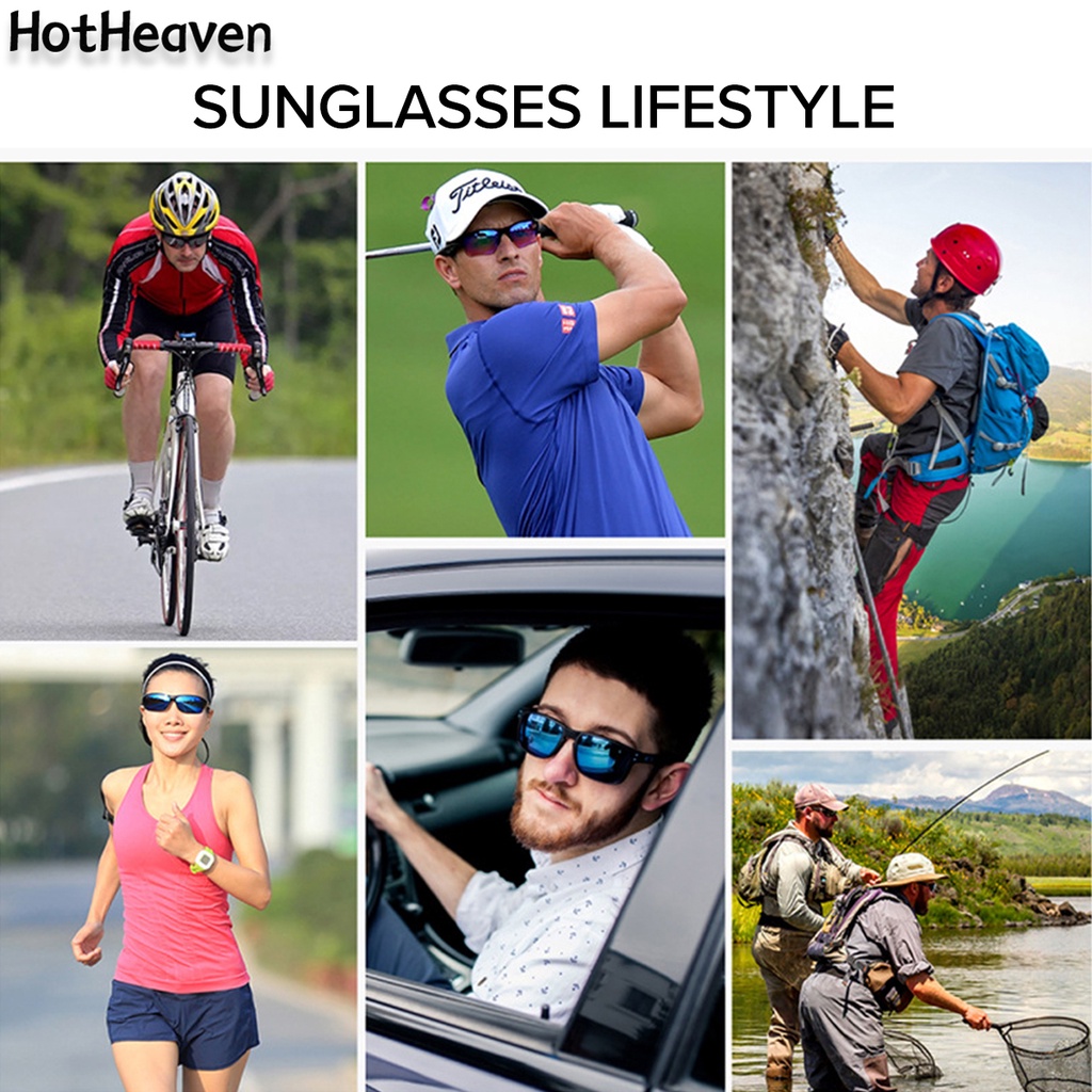 Kính Mát Phân Cực Chống Tia UV Bằng Nhựa 9 Kiểu Dáng Unisex