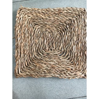 thảm cói gia công cấp khổ 30x30 dày dặn màu cói tự nhiên -cam kết uy tín chất lượng