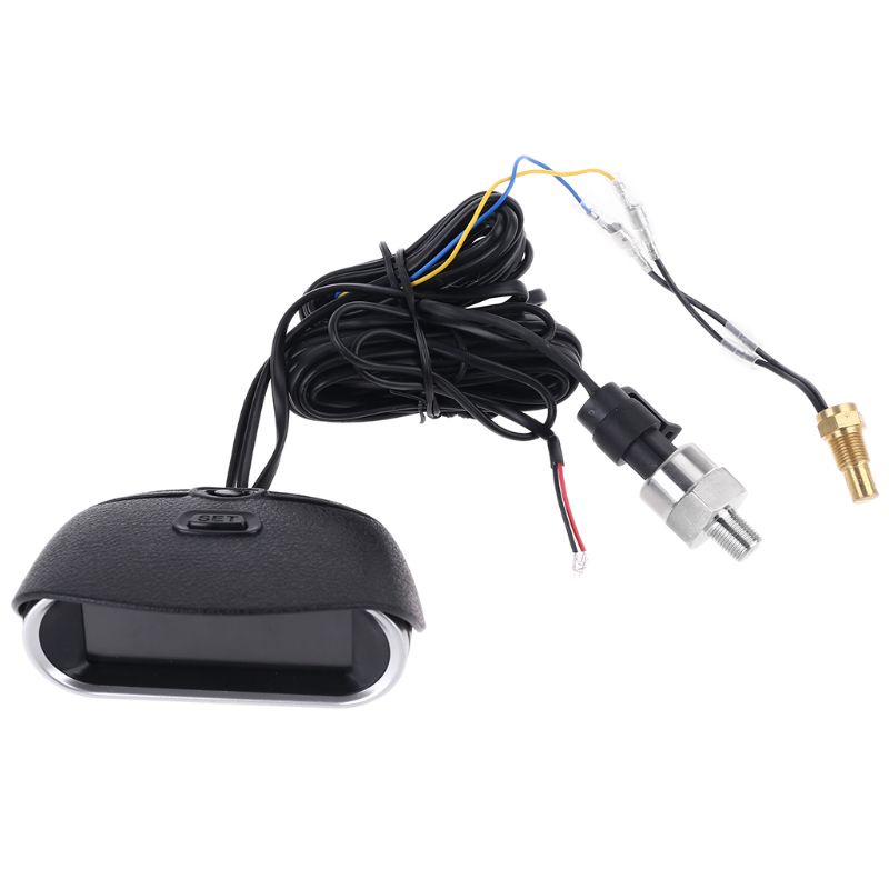 Bộ Đồng Hồ Đo Áp Suất Nước 2 Chức Năng 12v / 24v 10mm M10 1 / 8 NPT Chất Lượng Cao