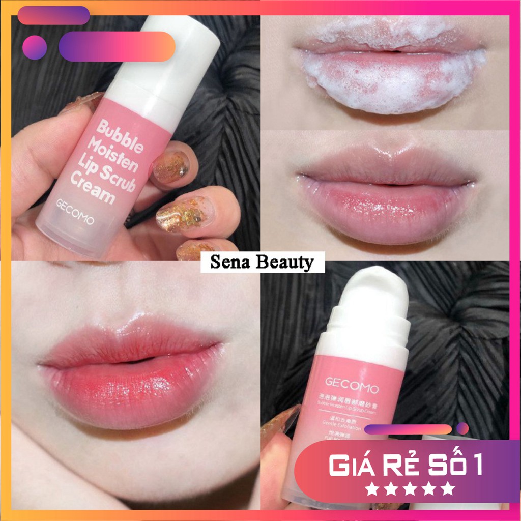 Tẩy Da Chết Môi Sủi Bọt Bubble Moisten Lip Scrub Cream Gecomo | BigBuy360 - bigbuy360.vn