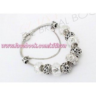 Vòng tay hợp kim mix hạt
