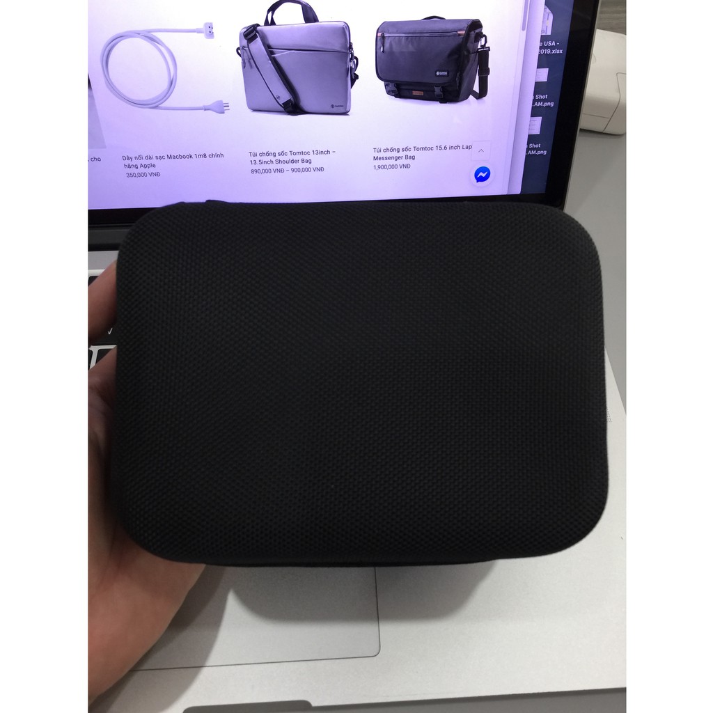 Túi đựng phụ kiện MacBook/laptop siêu gọn, nhẹ