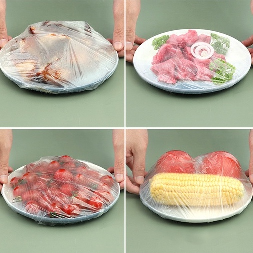Màng bọc thực phẩm co giãn siêu dai có chun túi gấu set 100 chiếc, Túi gấu set 100 chiếc màng bọc thực phẩm