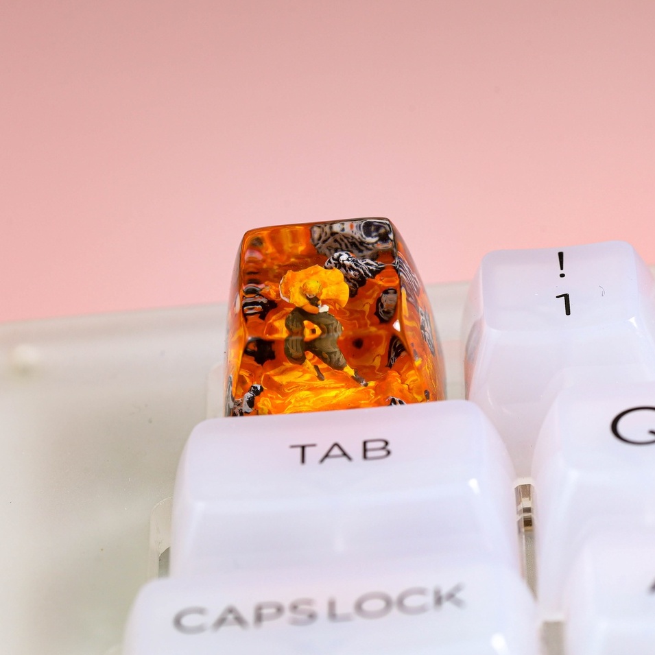 Keycap demon slayer, keycap zenitsu, keycap anime cho bàn phím cơ