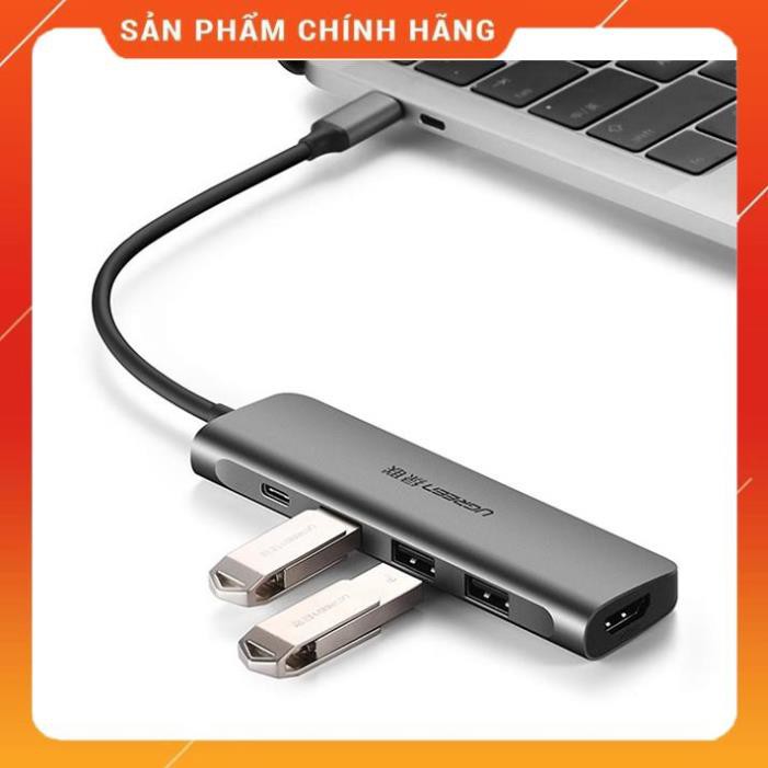 [CHÍNH HÃNG] Ugreen 50209 - Cáp USB Type C sang HDMI / Hub USB 3.0 chính hãng bảo hành 18 tháng