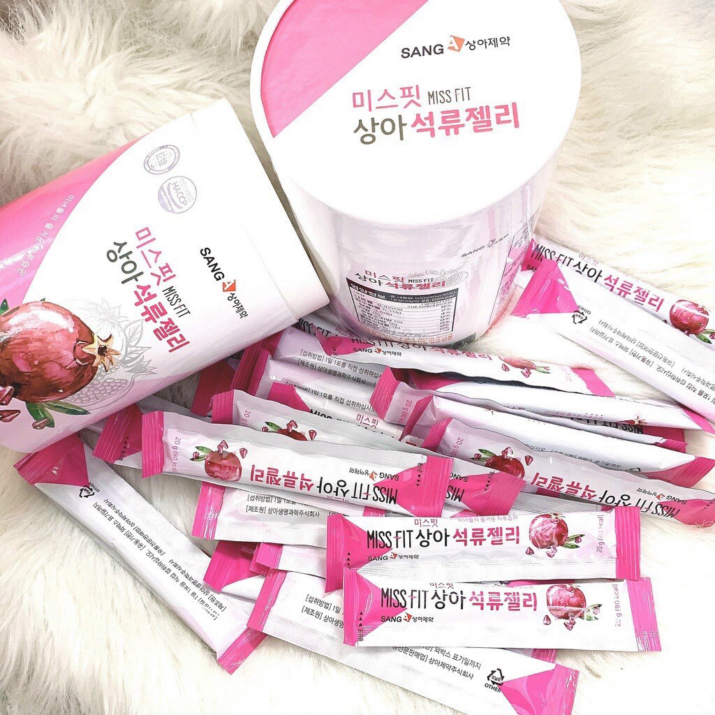 Thạch lựu bổ sung collagen đẹp da và giảm cân Miss Fit SANGA Hàn Quốc