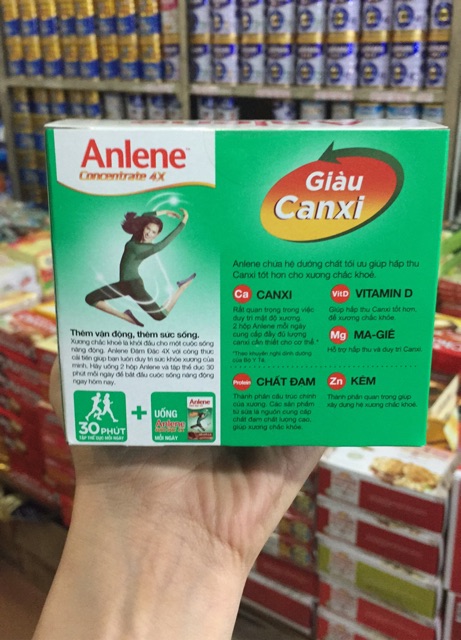 Sữa Nước Anlene Đậm Đặc 4X (125ml*4 hộp)