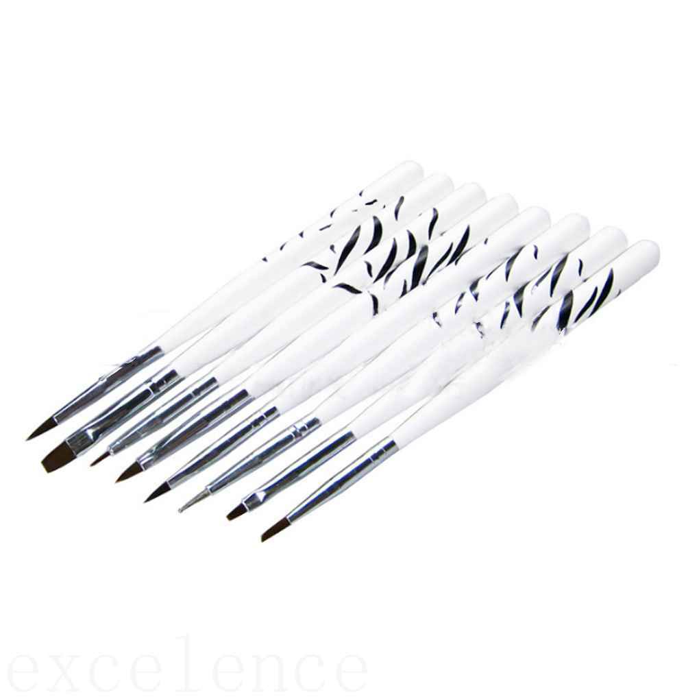 [Hàng mới về] Bộ 8 cọ vẽ họa tiết móng gel uv có 8 kiểu dáng tiện dụng Hongnuo