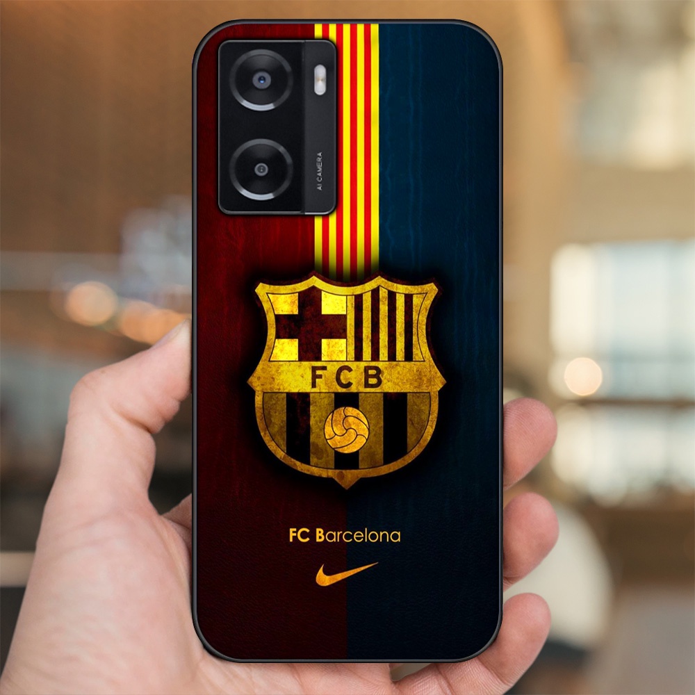 Ốp lưng Oppo A57 4G viền đen in hình Barcelona Barca