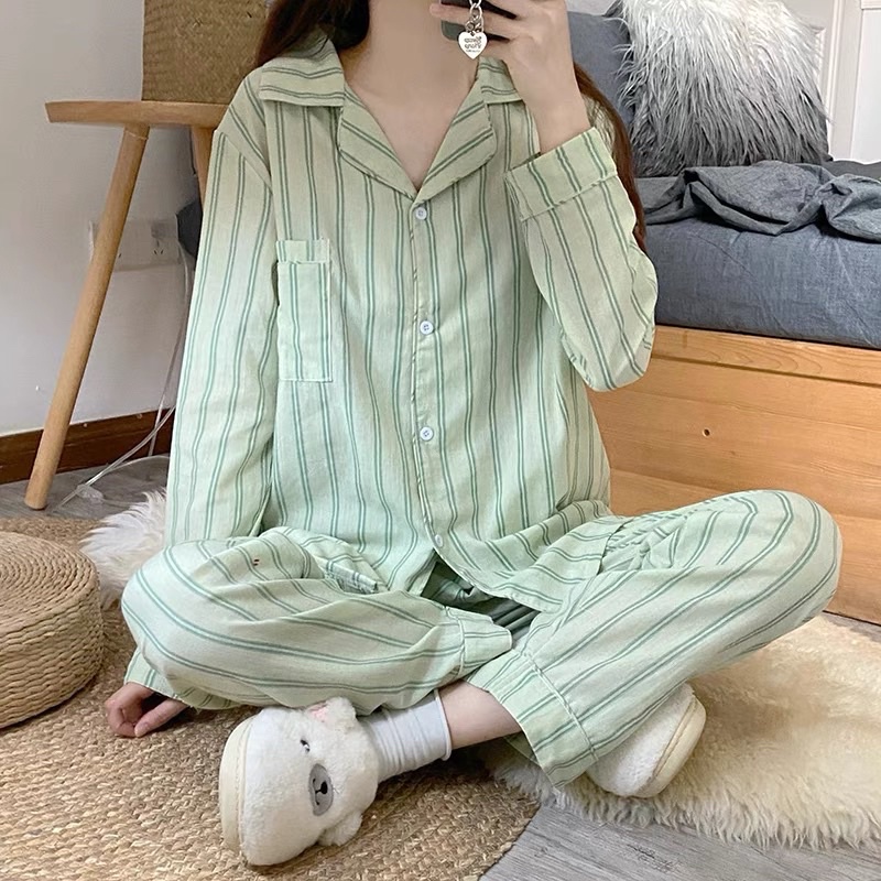 Đồ bộ ngủ sọc xanh Pyjama POXI Sleepwear | BigBuy360 - bigbuy360.vn