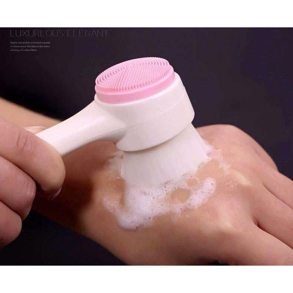 Cọ Rửa Mặt 💋FREESHIP💋 Cọ 2 Đầu Rửa Mặt Silicone 1021 Siêu sạch | BigBuy360 - bigbuy360.vn