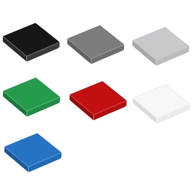Đồ chơi xếp hình Lego Gạch lẻ nền Trơn Tile 2x2
