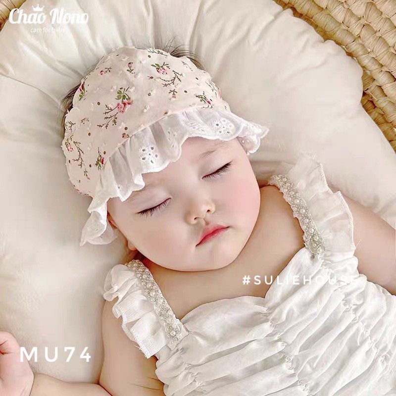 Tổng hợp Mũ che thóp cho bé từ 0 đến 12m