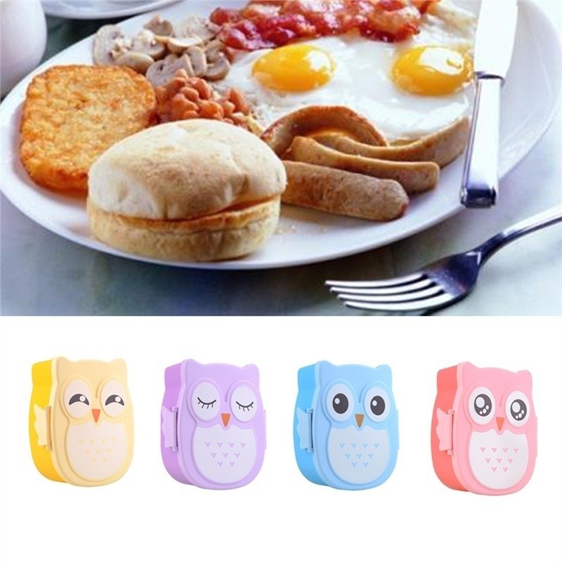 Cute Cartoon Owl Lunch Box Portable Bento Box