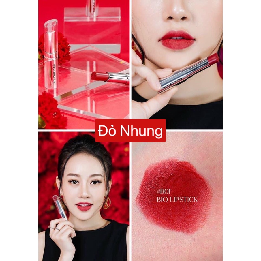Son Lì Bio Lipstick 7 Màu Tươi Trẻ - Dưỡng Ẩm, Mềm Môi 3.5g