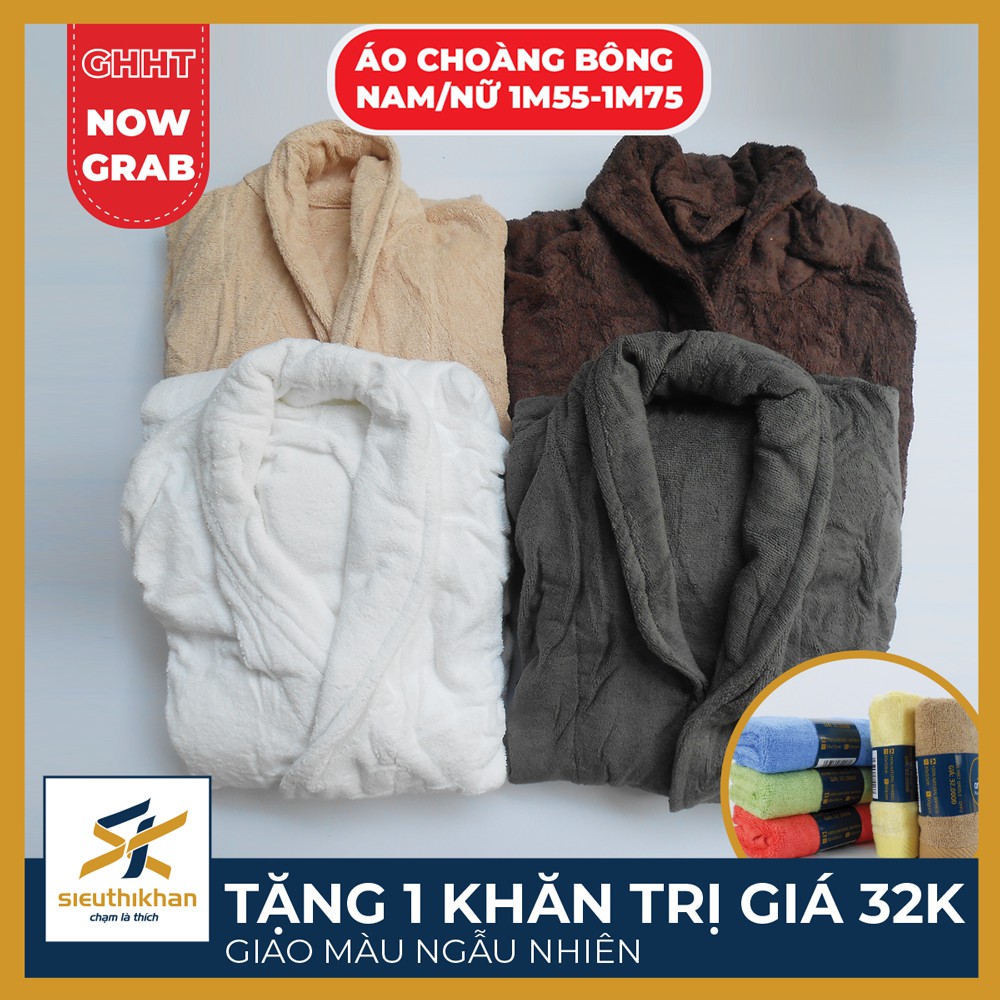 Áo choàng tắm người lớn 100% sợi bông cotton