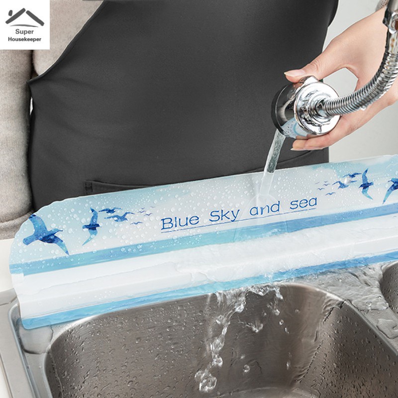 Tấm chắn chống văng nước bồn rửa chén nhà bếp / phòng tắm 17.5x2x3 inch
