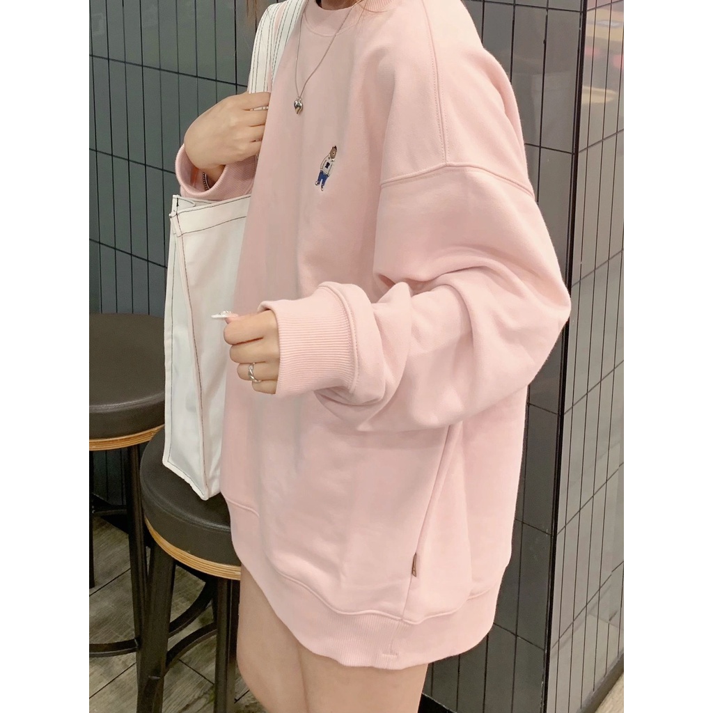 Áo Thun Sweater Tay Dài Thêu Họa Tiết Kiểu Nhật Bản Cá Tính