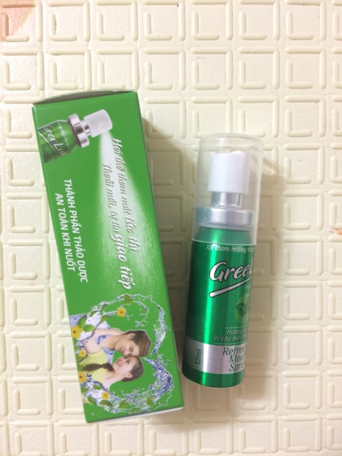 ✅Xịt thơm miệng Greelux 12ml (Refresher mouth spray)