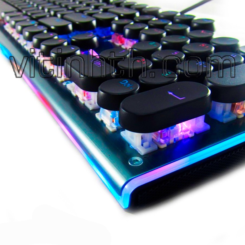Bàn phím cơ nút tròn chính hãng HP / SUNROSE / FL ESPORTS led nhiều chế độ hiệu chỉnh cực chất - THComputer Q11