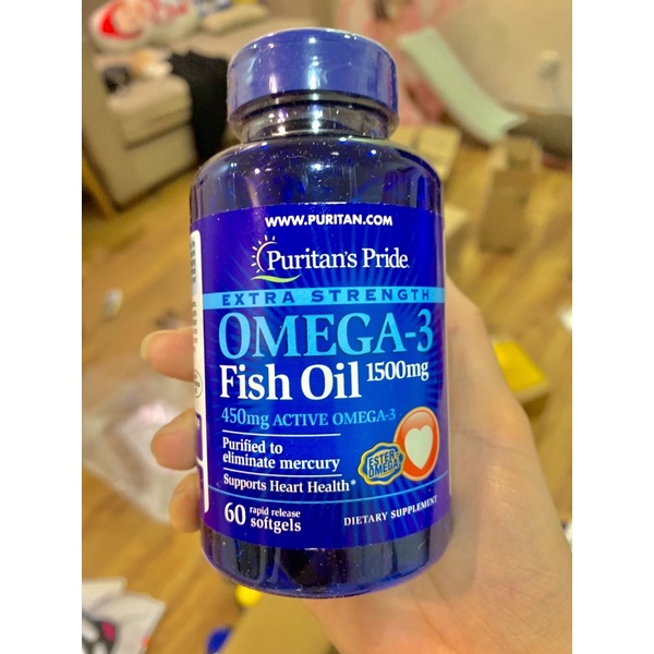 Viên uống dầu cá bổ sung OMEGA 3-6-9 Puritan Pride Mỹ 120v
